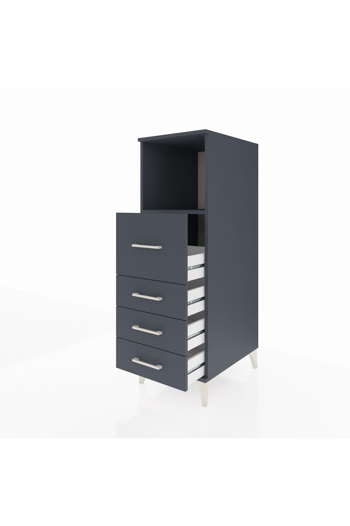 Kronos Dolap Tek Raflı 4 Çekmeceli 44x59x134 - S82M082V5C
