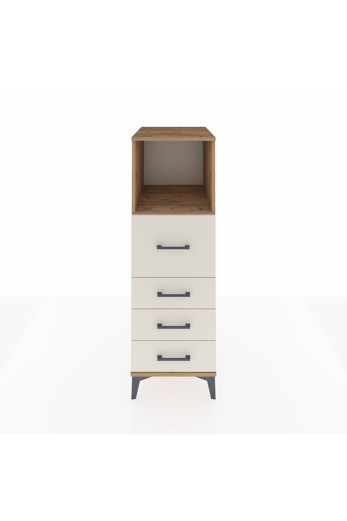 Kronos Dolap Tek Raflı 4 Çekmeceli 44x59x134 - S82M082V7C
