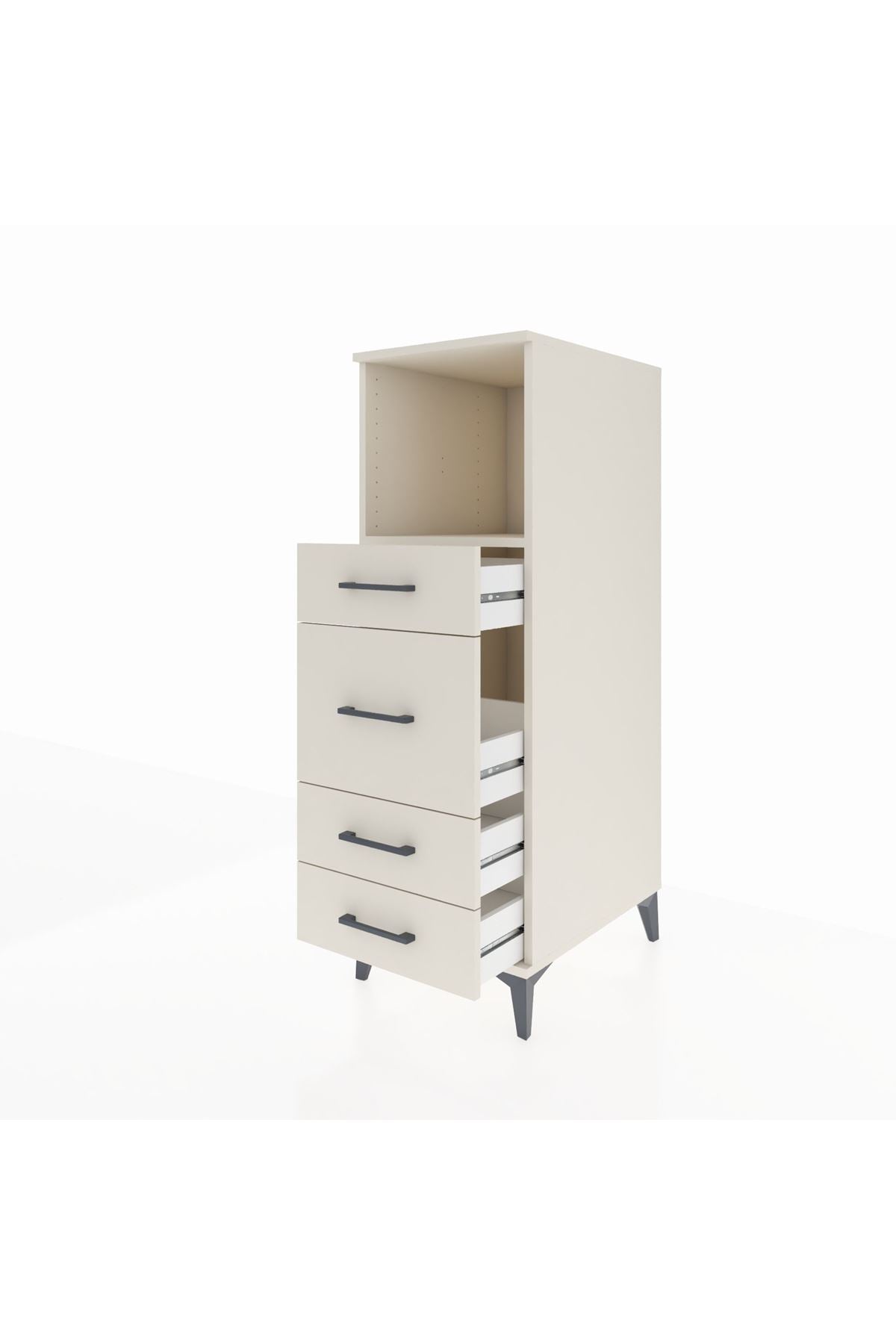 Kronos Dolap Tek Raflı 4 Çekmeceli 44x59x134 - S82M083V1C