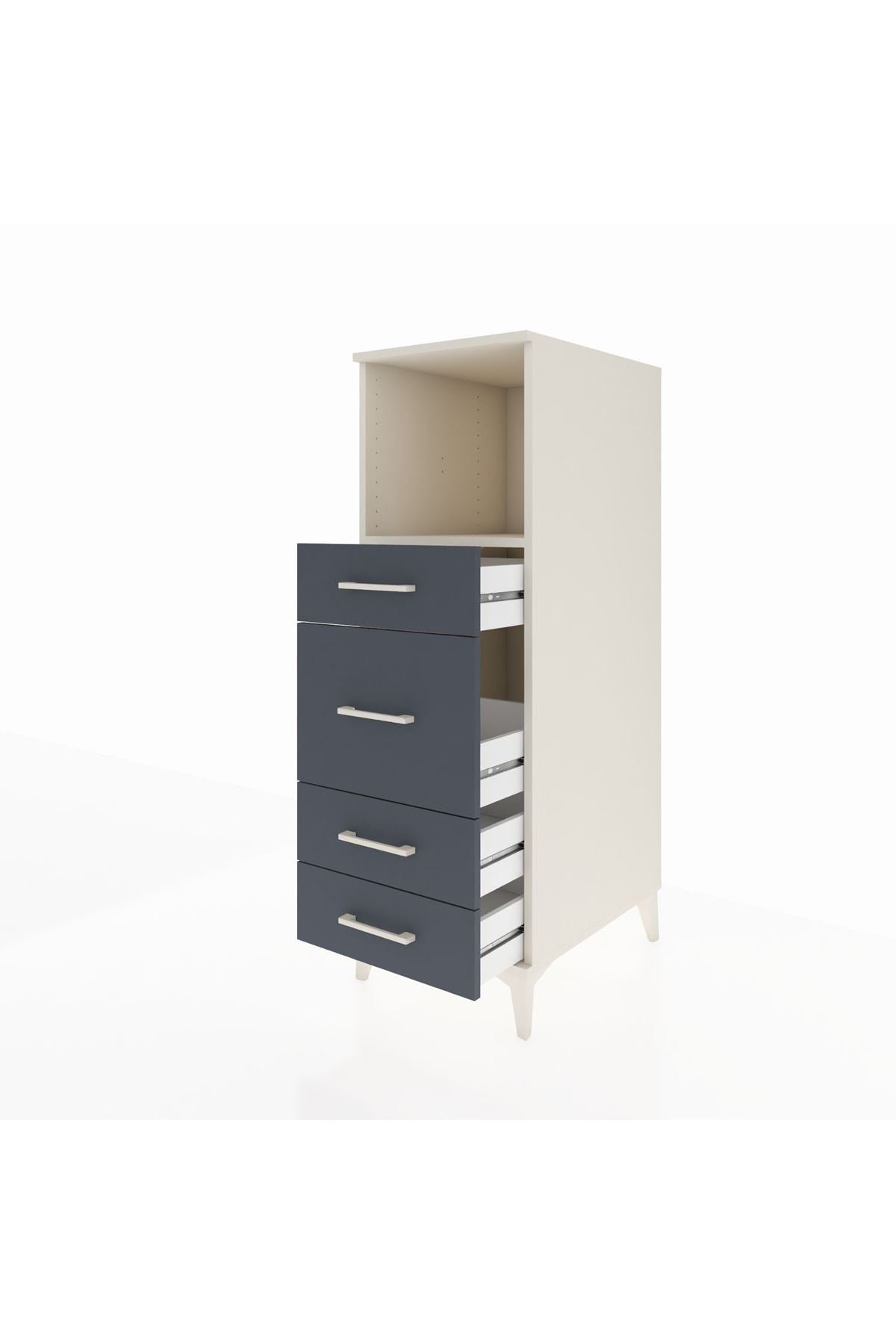 Kronos Dolap Tek Raflı 4 Çekmeceli 44x59x134 - S82M083V2C
