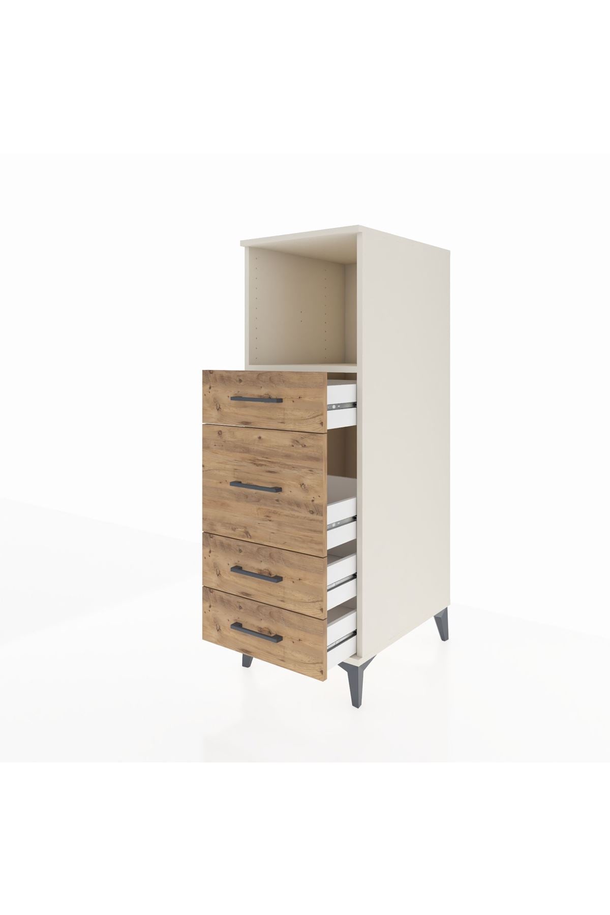 Kronos Dolap Tek Raflı 4 Çekmeceli 44x59x134 - S82M083V3C