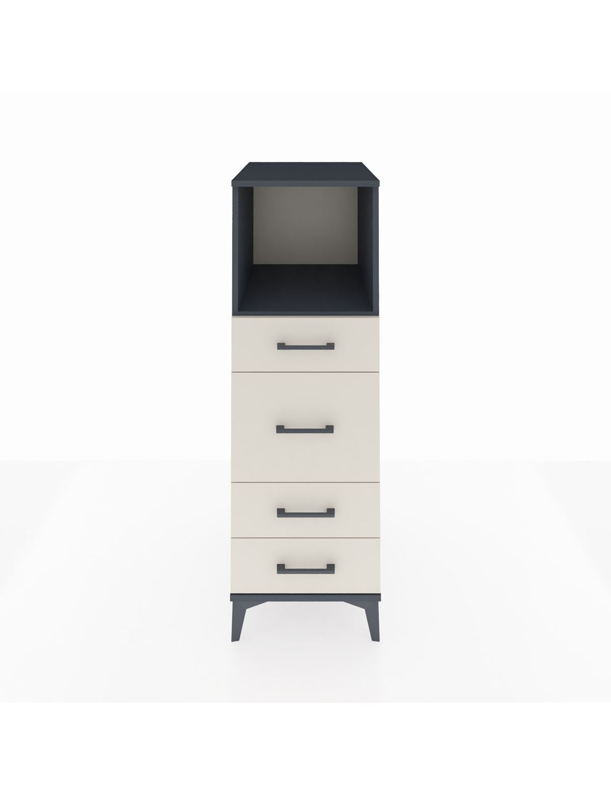 Kronos Dolap Tek Raflı 4 Çekmeceli 44x59x134 - S82M083V4C