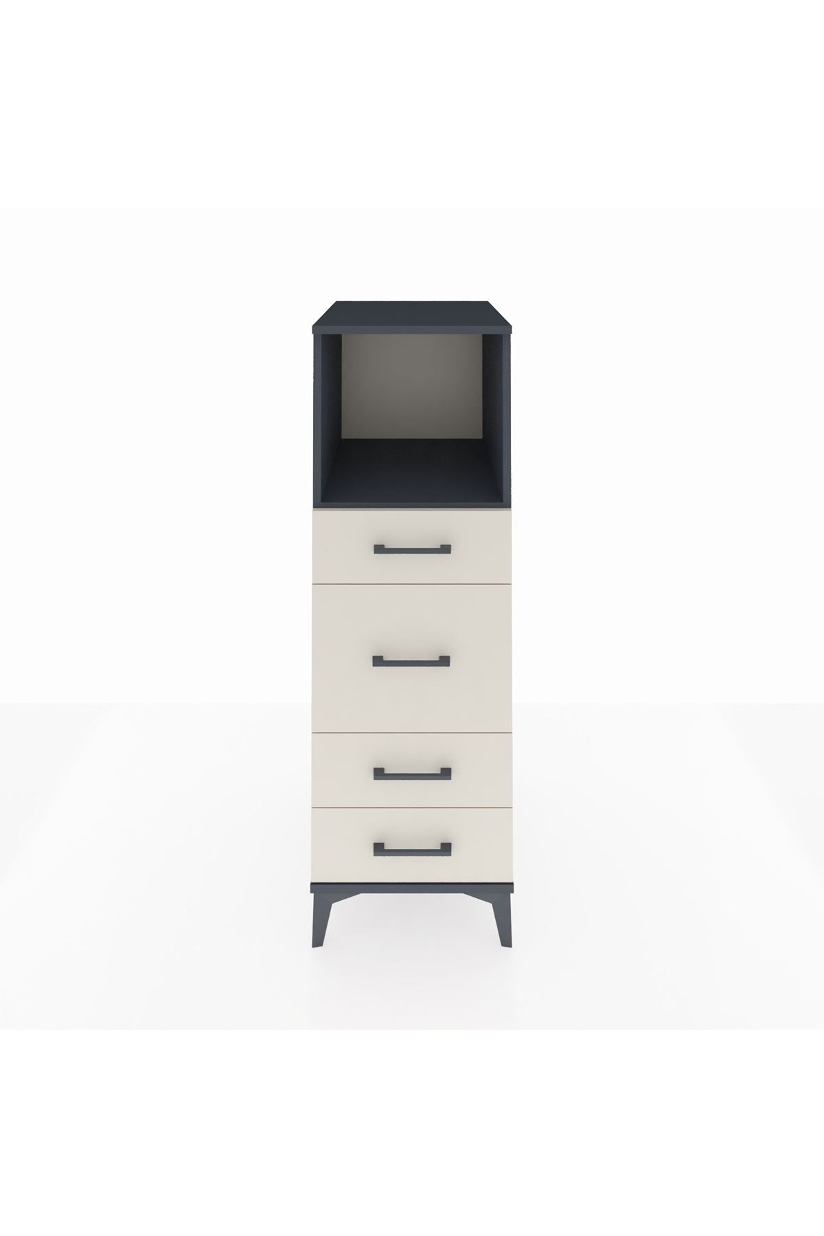 Kronos Dolap Tek Raflı 4 Çekmeceli 44x59x134 - S82M083V4C