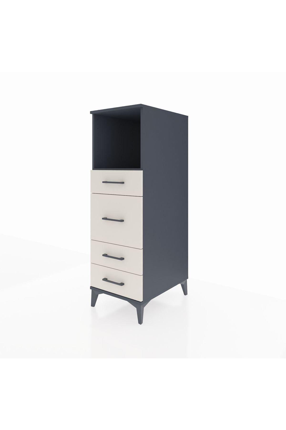 Kronos Dolap Tek Raflı 4 Çekmeceli 44x59x134 - S82M083V4C
