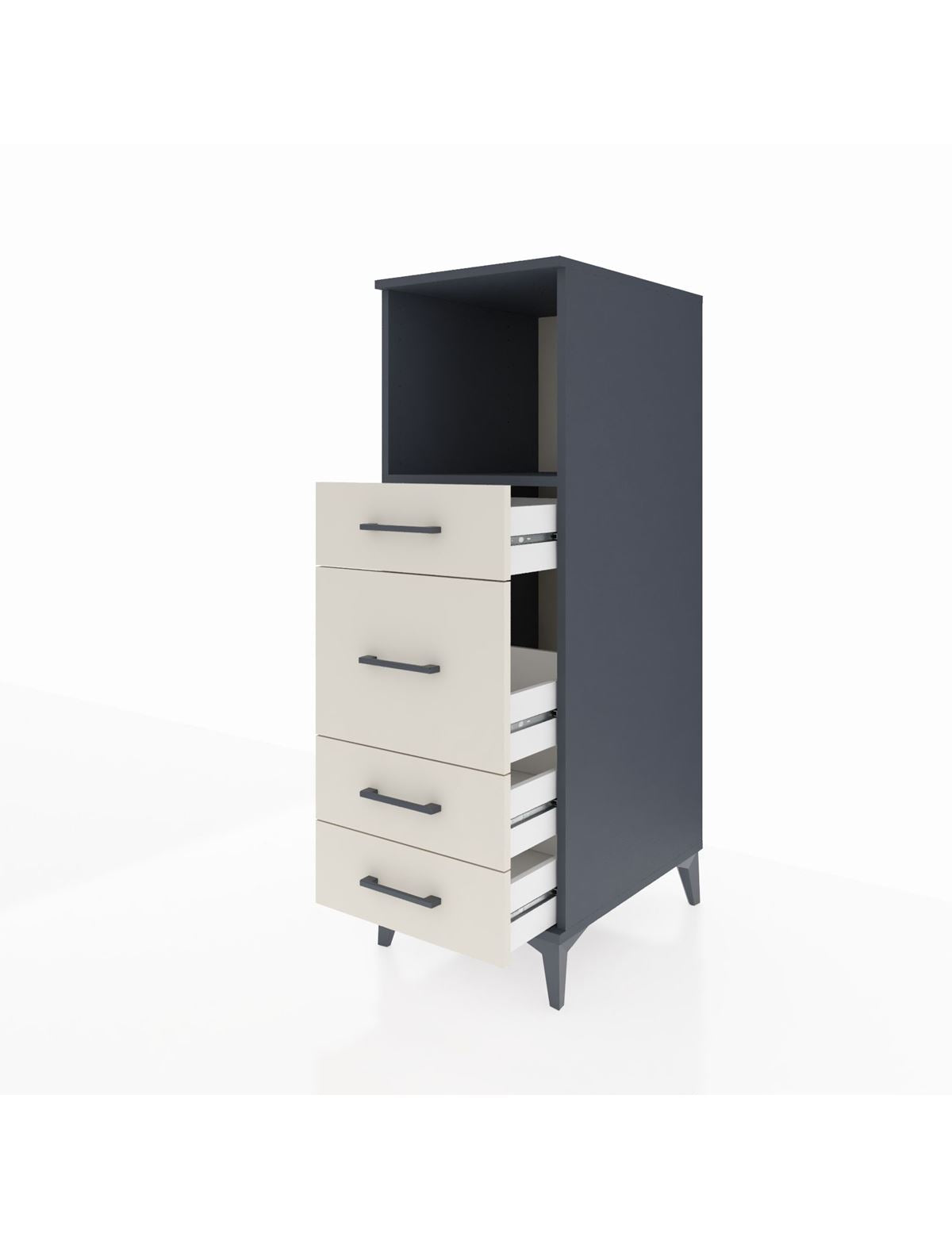 Kronos Dolap Tek Raflı 4 Çekmeceli 44x59x134 - S82M083V4C