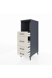 Kronos Dolap Tek Raflı 4 Çekmeceli 44x59x134 - S82M083V4C