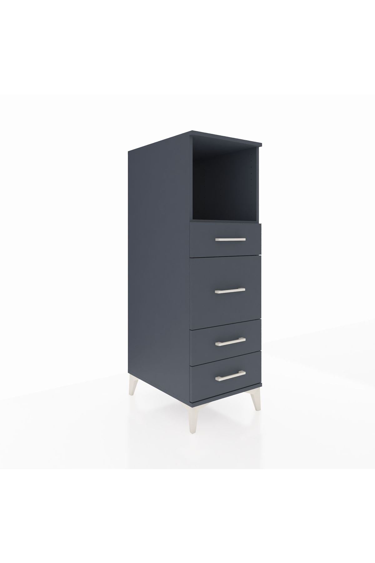 Kronos Dolap Tek Raflı 4 Çekmeceli 44x59x134 - S82M083V5C