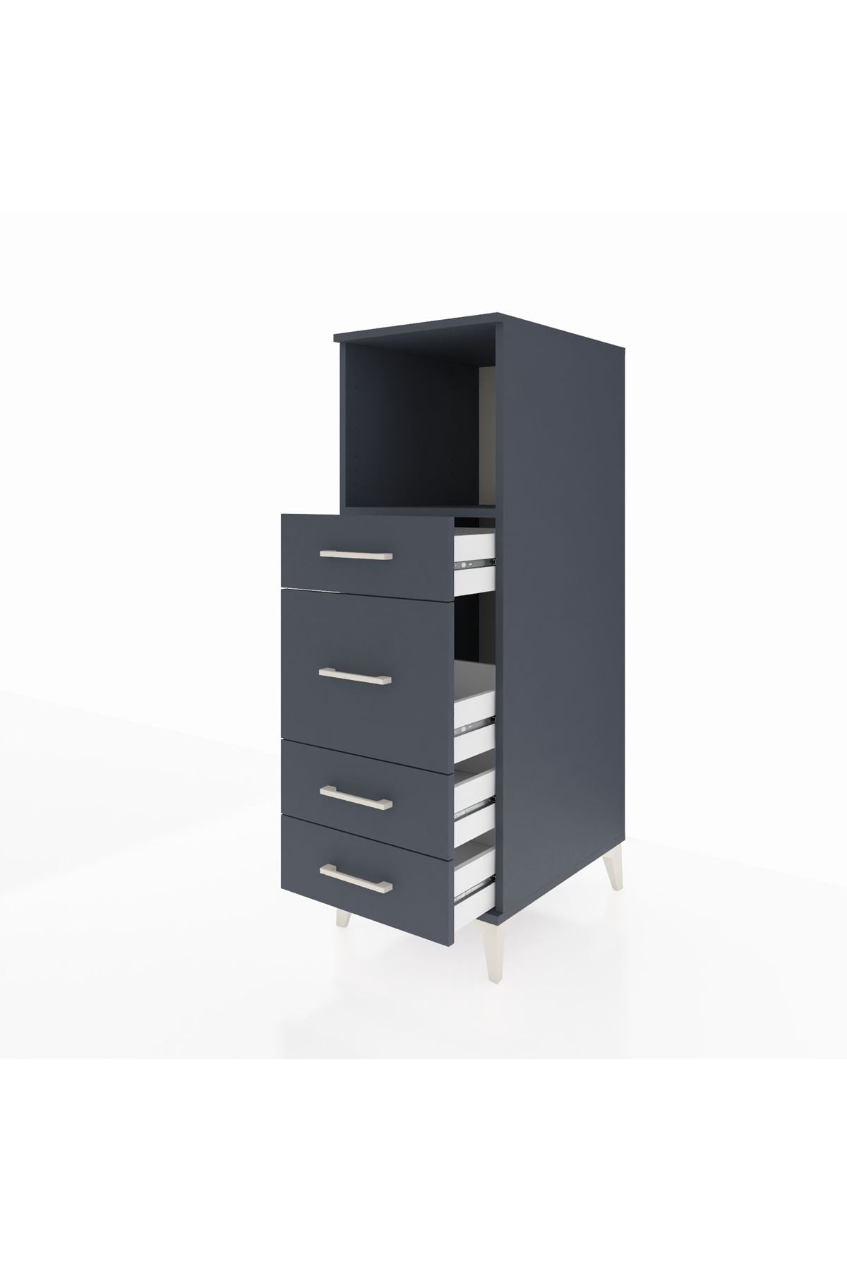 Kronos Dolap Tek Raflı 4 Çekmeceli 44x59x134 - S82M083V5C