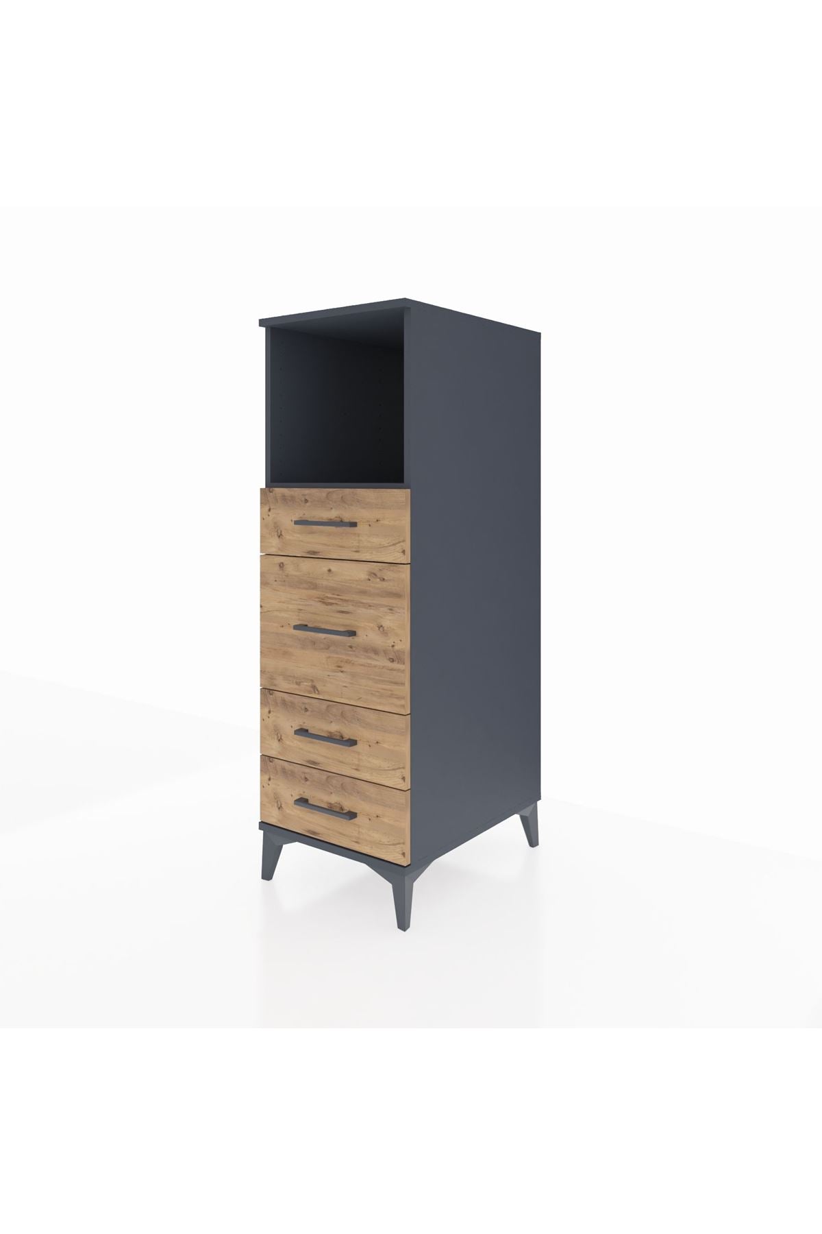 Kronos Dolap Tek Raflı 4 Çekmeceli 44x59x134 - S82M083V6C