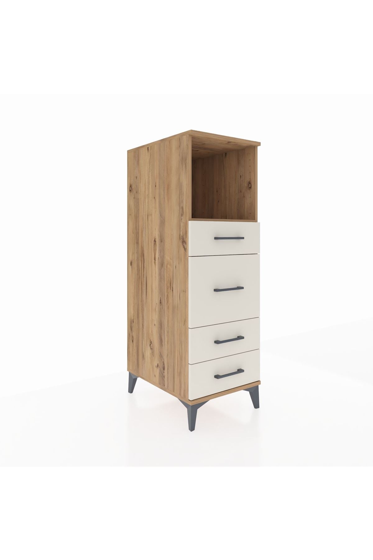 Kronos Dolap Tek Raflı 4 Çekmeceli 44x59x134 - S82M083V7C