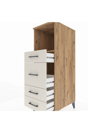 Kronos Dolap Tek Raflı 4 Çekmeceli 44x59x134 - S82M083V7C