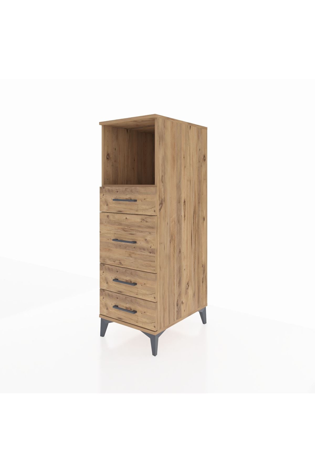 Kronos Dolap Tek Raflı 4 Çekmeceli 44x59x134 - S82M083V9C