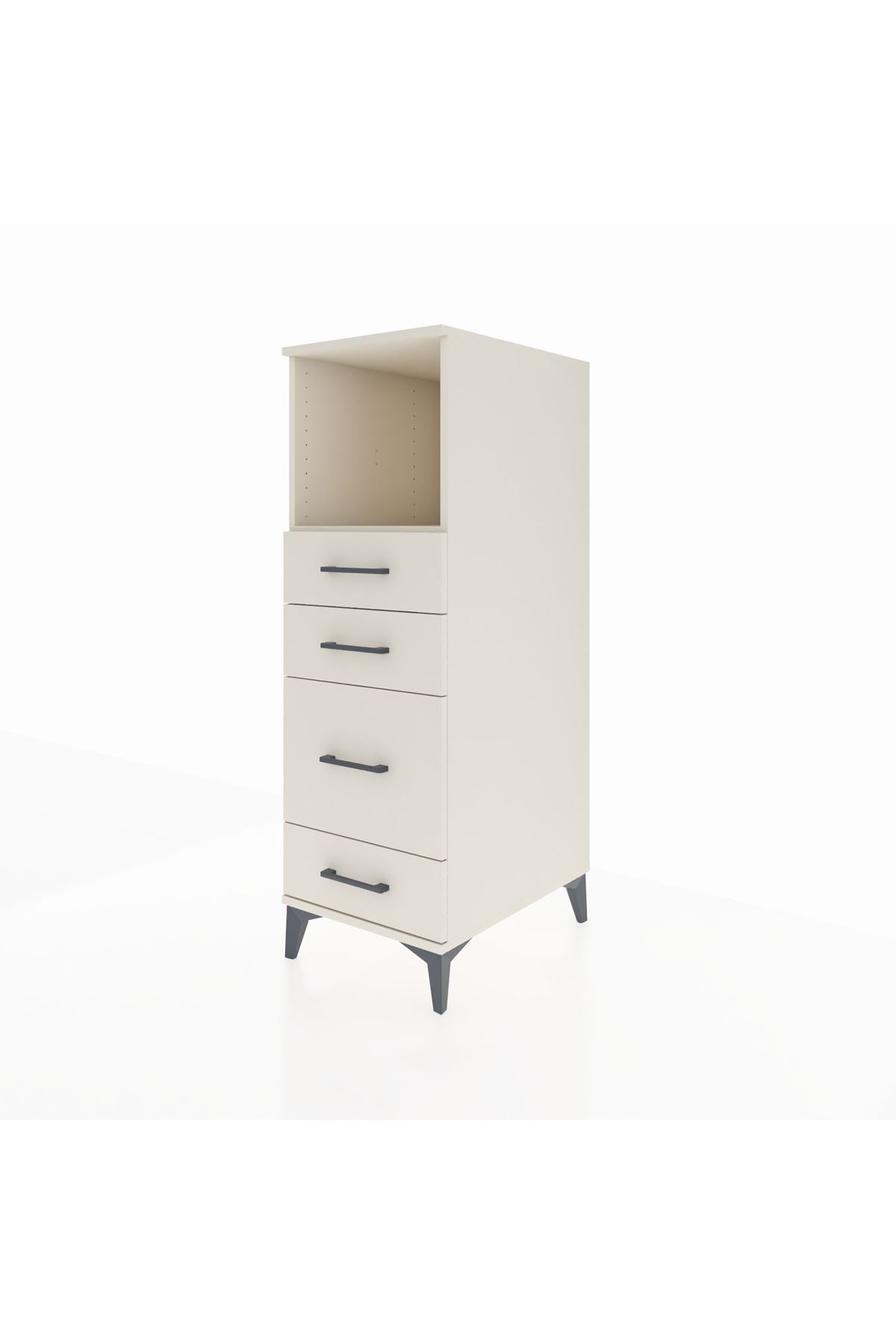 Kronos Dolap Tek Raflı 4 Çekmeceli 44x59x134 - S82M084V1C