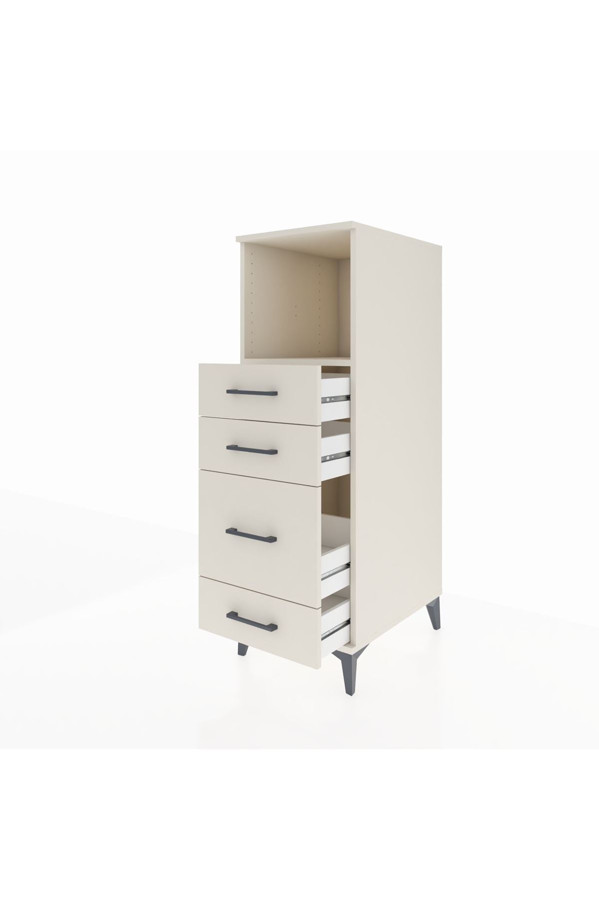 Kronos Dolap Tek Raflı 4 Çekmeceli 44x59x134 - S82M084V1C