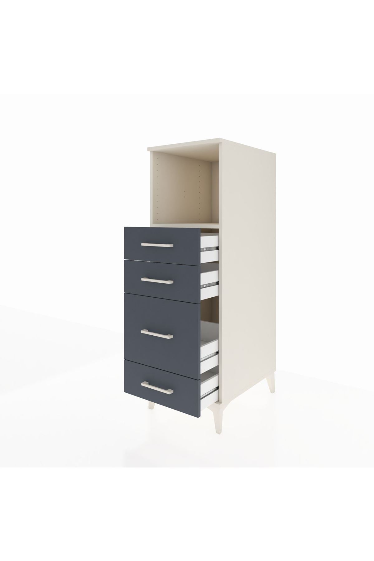 Kronos Dolap Tek Raflı 4 Çekmeceli 44x59x134 - S82M084V2C