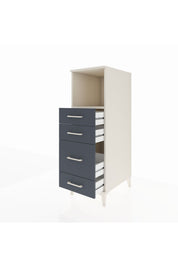 Kronos Dolap Tek Raflı 4 Çekmeceli 44x59x134 - S82M084V2C