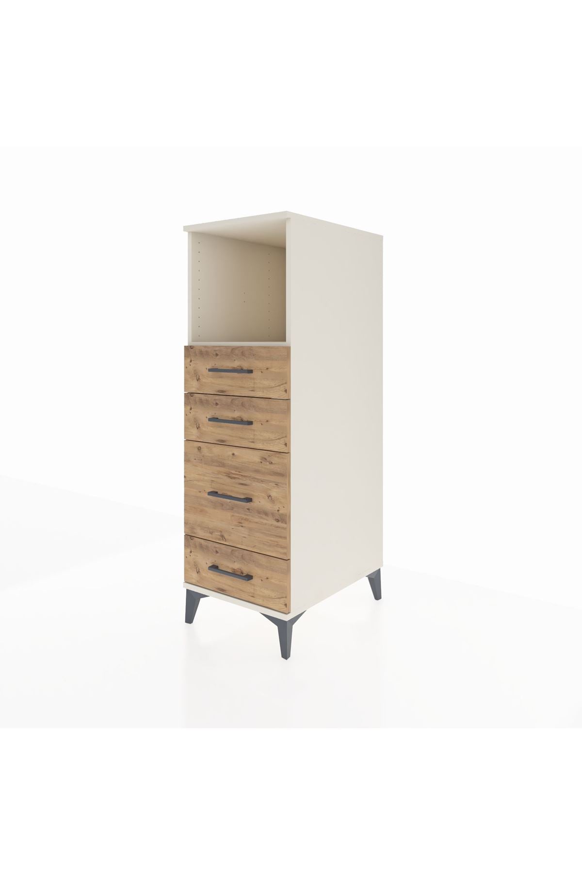 Kronos Dolap Tek Raflı 4 Çekmeceli 44x59x134 - S82M084V3C