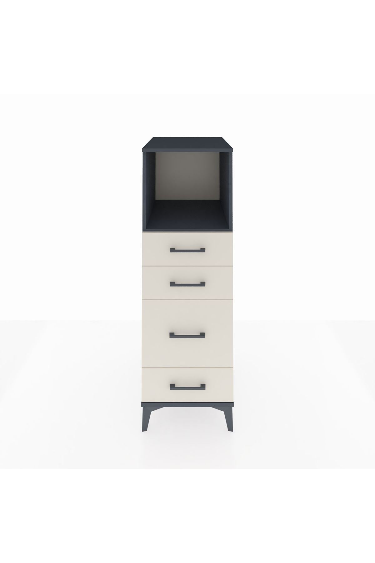 Kronos Dolap Tek Raflı 4 Çekmeceli 44x59x134 - S82M084V4C