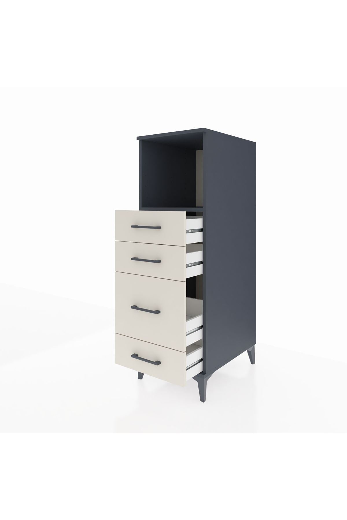Kronos Dolap Tek Raflı 4 Çekmeceli 44x59x134 - S82M084V4C