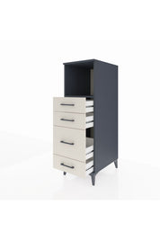 Kronos Dolap Tek Raflı 4 Çekmeceli 44x59x134 - S82M084V4C