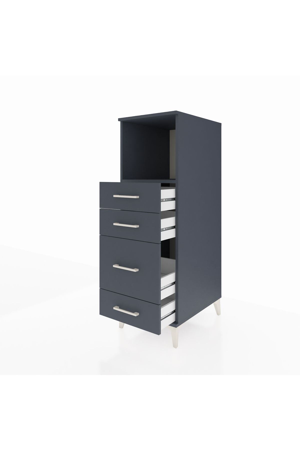 Kronos Dolap Tek Raflı 4 Çekmeceli 44x59x134 - S82M084V5C