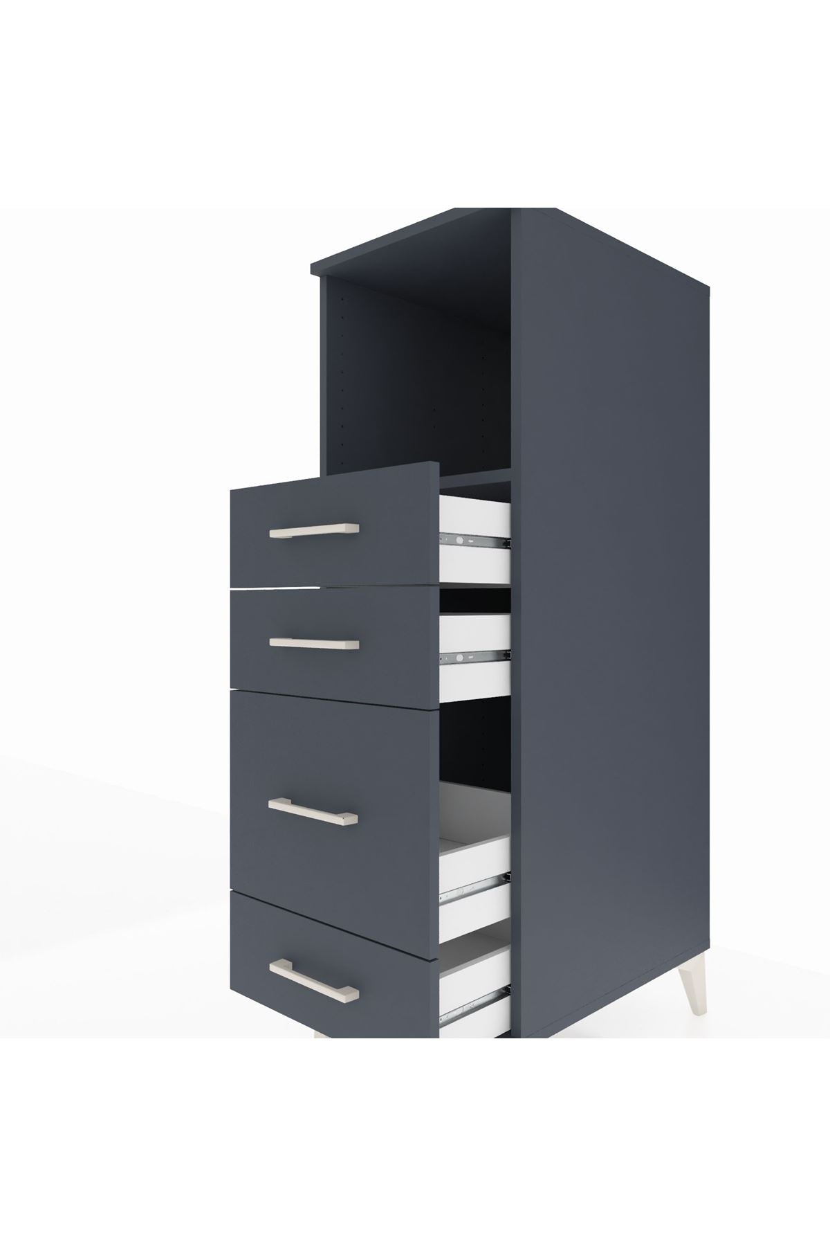Kronos Dolap Tek Raflı 4 Çekmeceli 44x59x134 - S82M084V5C