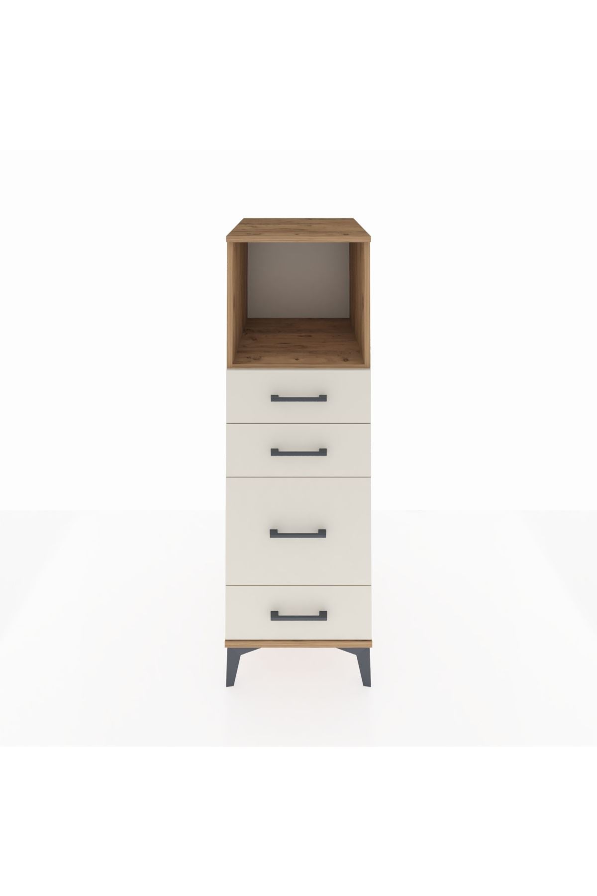 Kronos Dolap Tek Raflı 4 Çekmeceli 44x59x134 - S82M084V7C