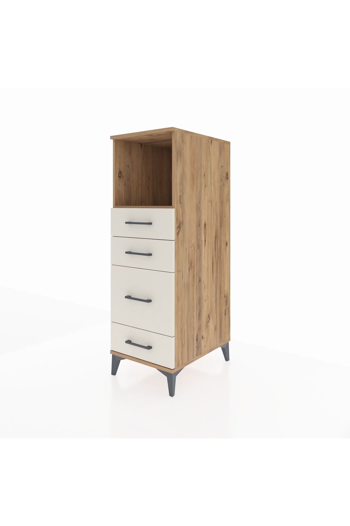Kronos Dolap Tek Raflı 4 Çekmeceli 44x59x134 - S82M084V7C