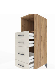 Kronos Dolap Tek Raflı 4 Çekmeceli 44x59x134 - S82M084V7C