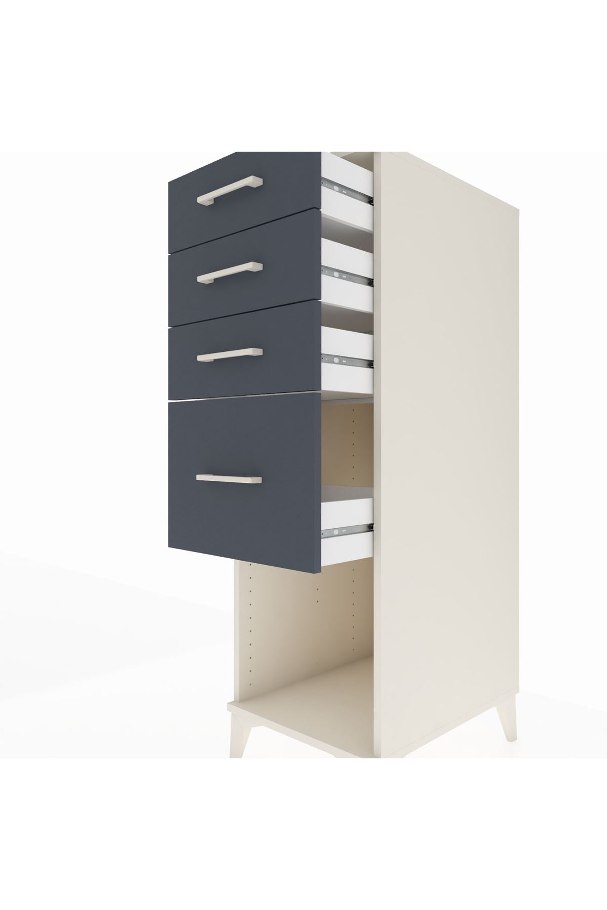 Kronos Dolap 4 Çekmeceli 44x59x134 - S82M085V2C