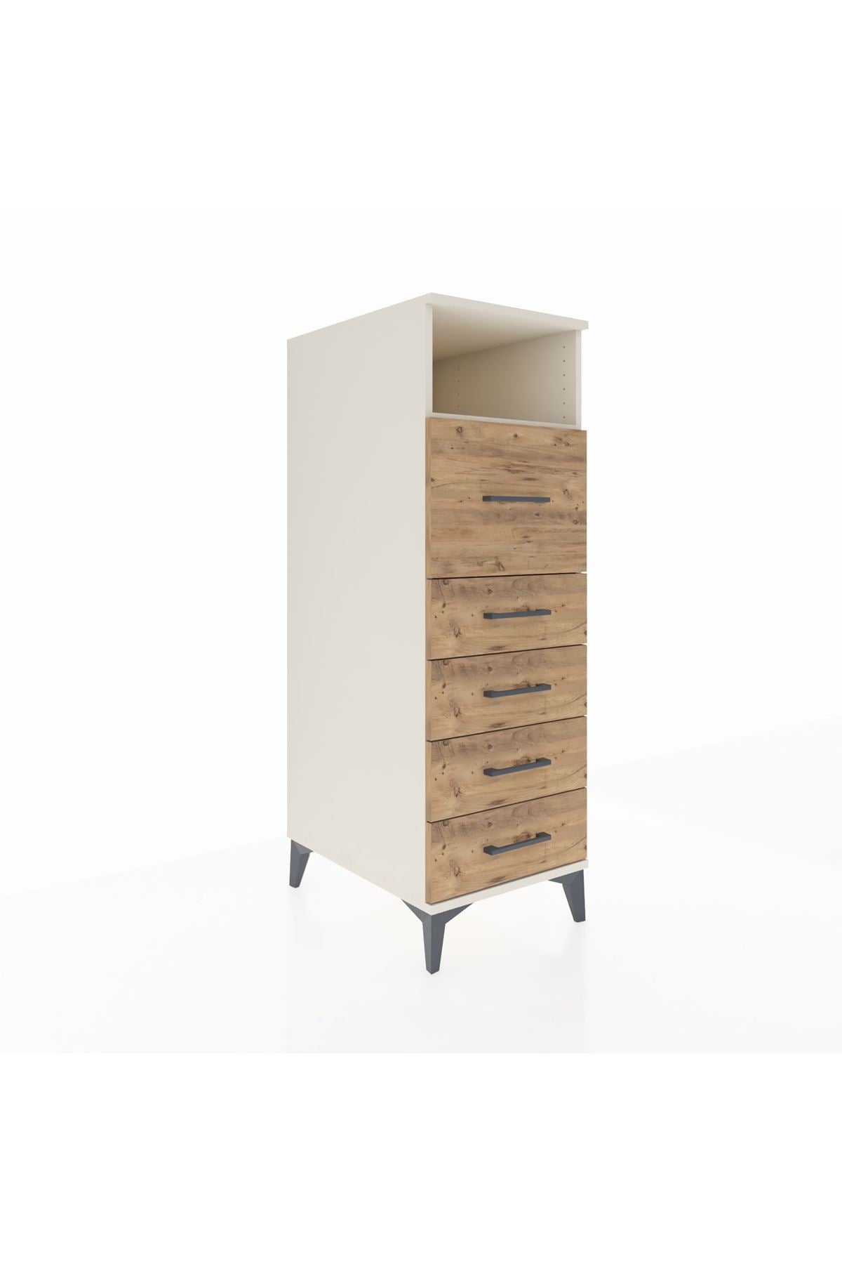 Kronos Dolap Tek Raflı 5 Çekmeceli 44x59x134 - S82M086V3C