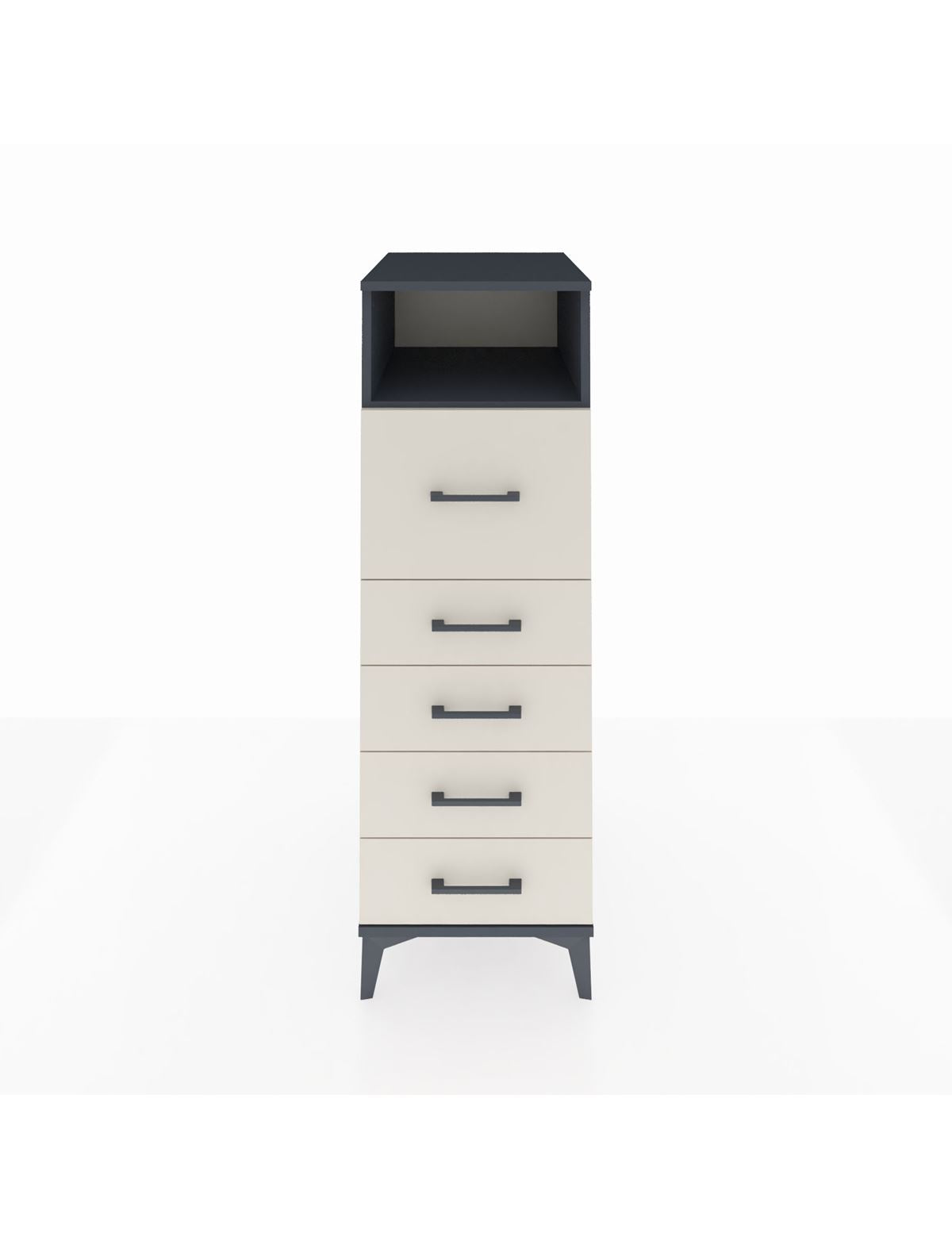 Kronos Dolap Tek Raflı 5 Çekmeceli 44x59x134 - S82M086V4C