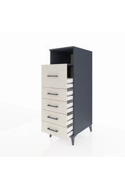 Kronos Dolap Tek Raflı 5 Çekmeceli 44x59x134 - S82M086V4C