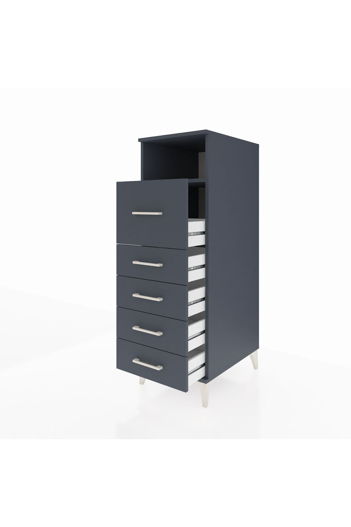 Kronos Dolap Tek Raflı 5 Çekmeceli 44x59x134 - S82M086V5C