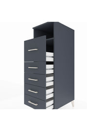 Kronos Dolap Tek Raflı 5 Çekmeceli 44x59x134 - S82M086V5C
