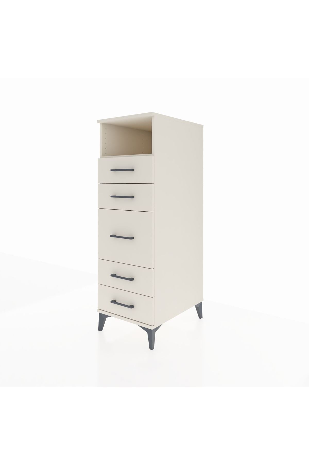 Kronos Dolap Tek Raflı 5 Çekmeceli 44x59x134 - S82M087V1C