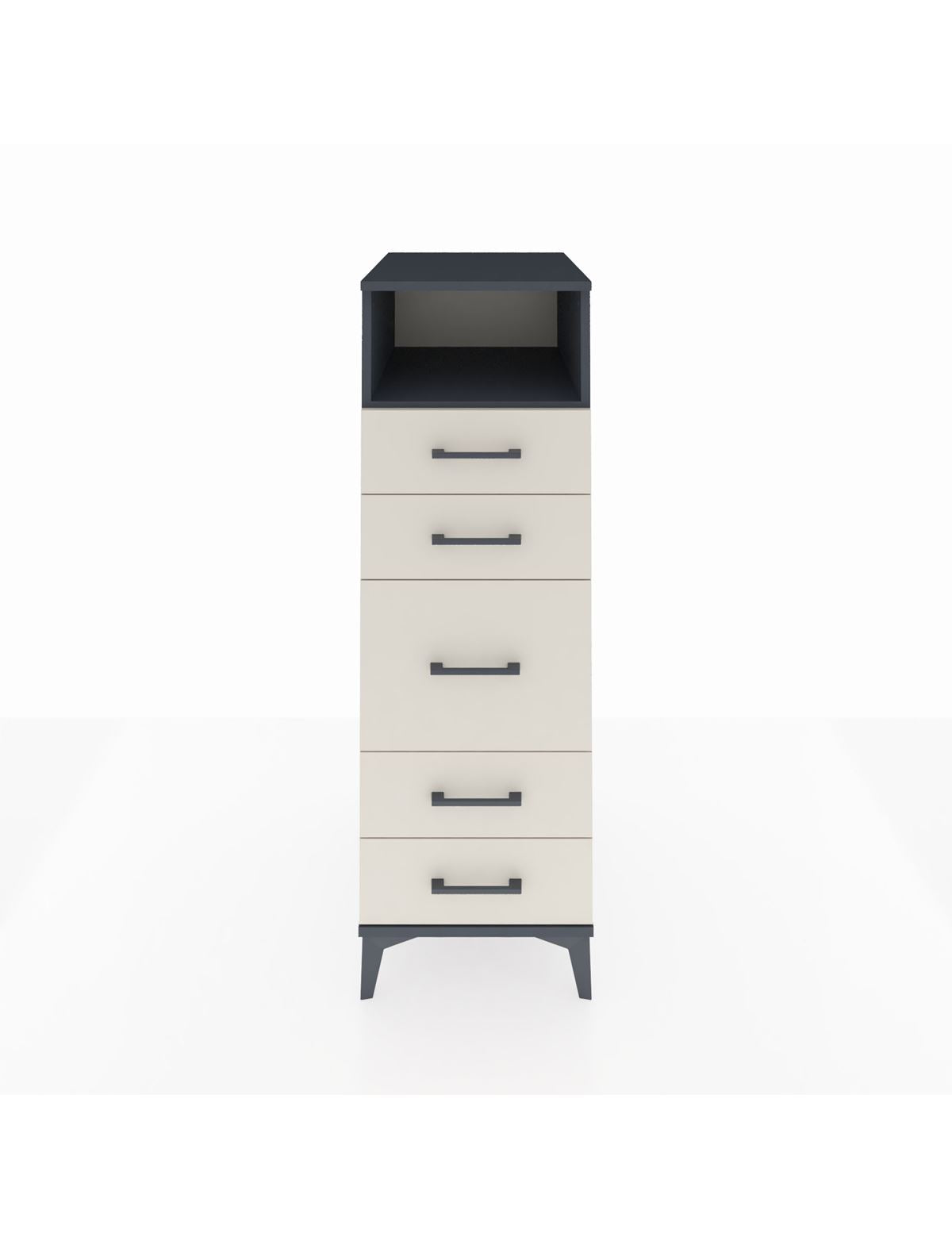 Kronos Dolap Tek Raflı 5 Çekmeceli 44x59x134 - S82M087V4C