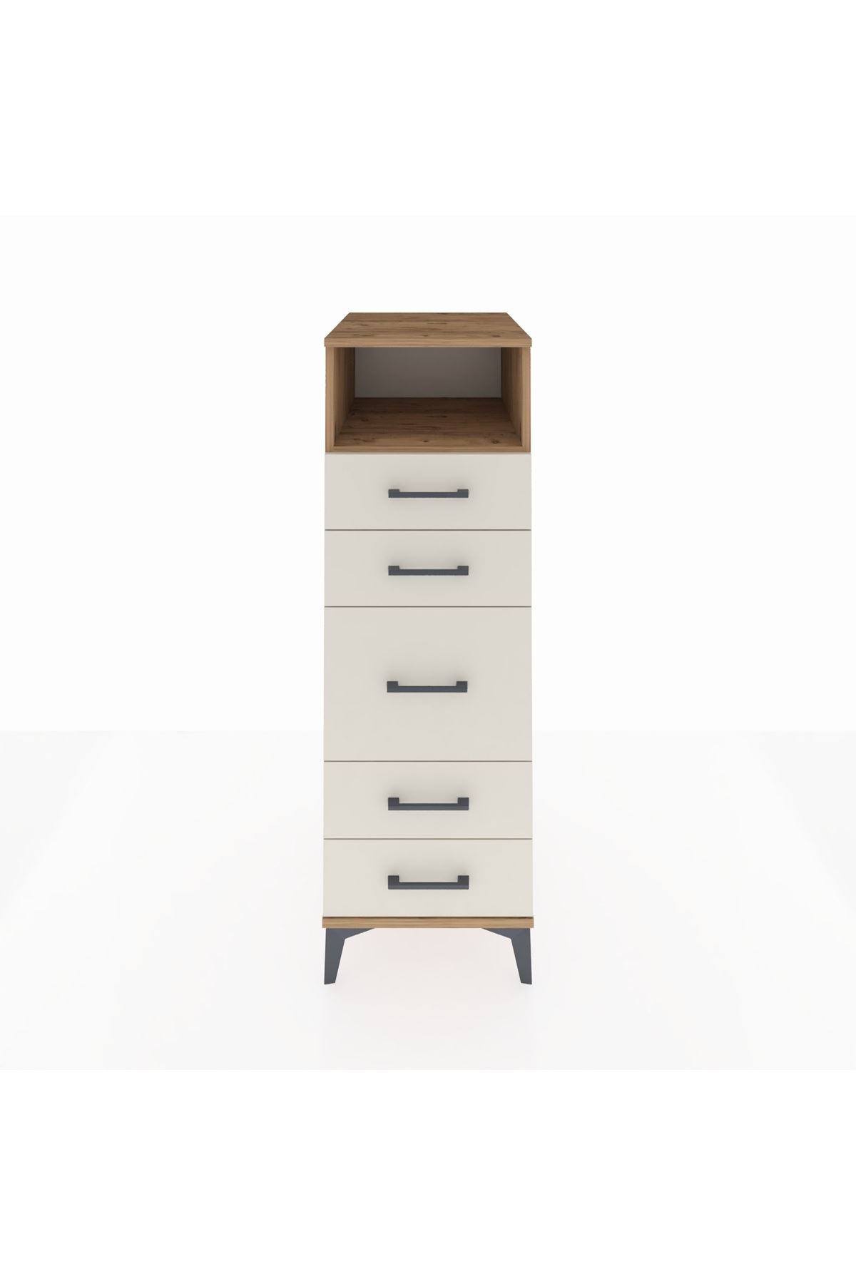 Kronos Dolap Tek Raflı 5 Çekmeceli 44x59x134 - S82M087V7C