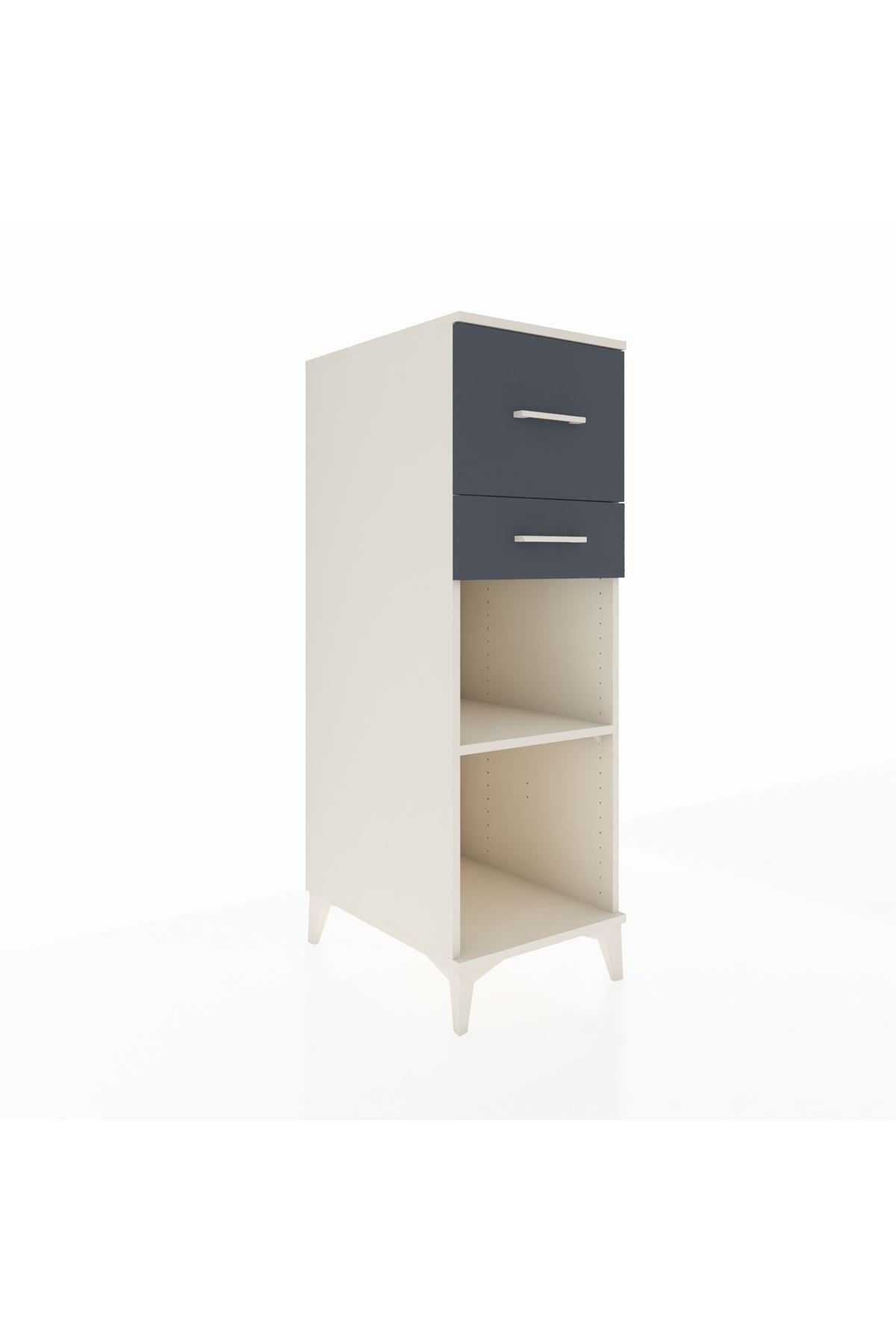 Kronos Dolap Tek Raflı 2 Çekmeceli 44x59x134 - S82M089V2C