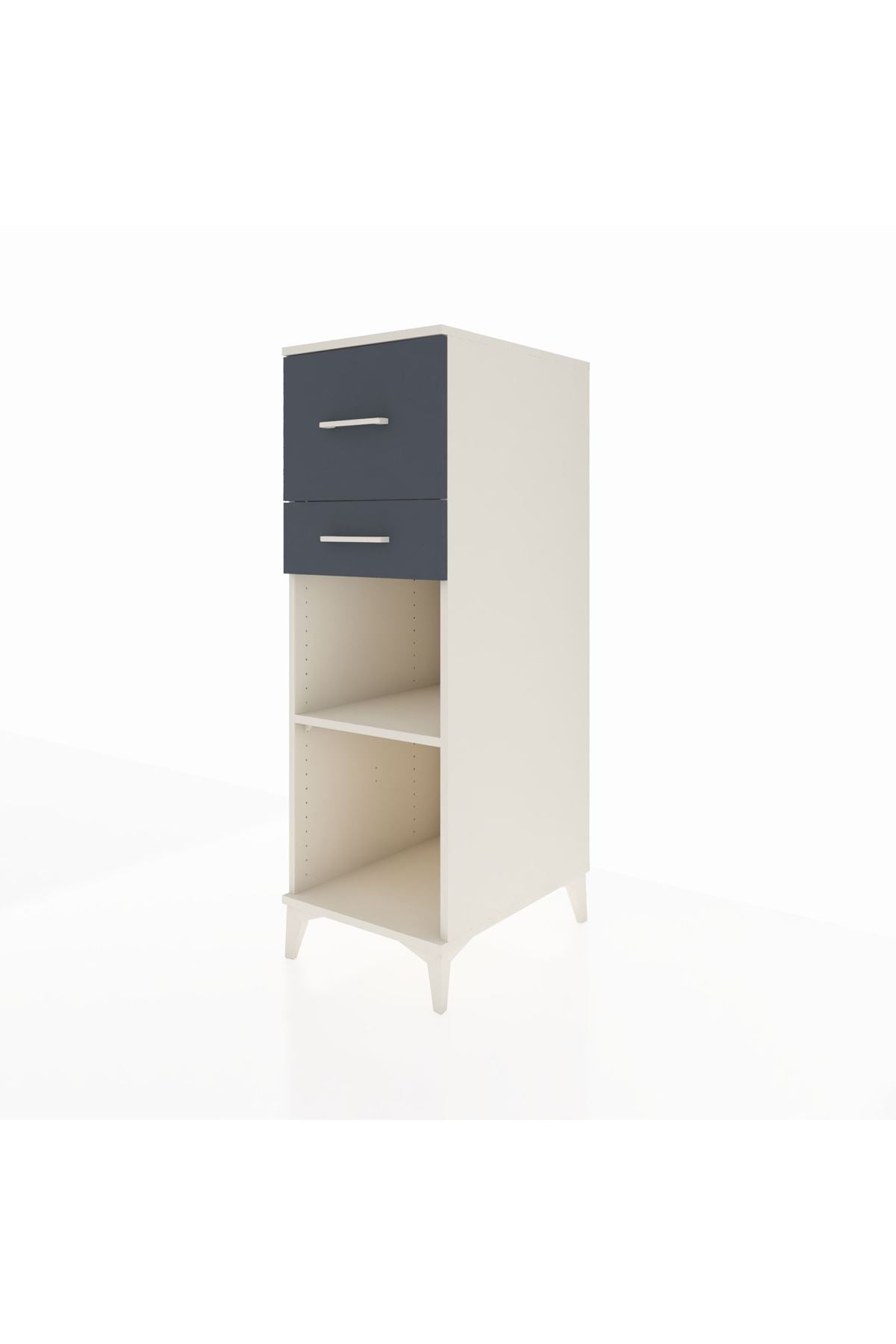 Kronos Dolap Tek Raflı 2 Çekmeceli 44x59x134 - S82M089V2C