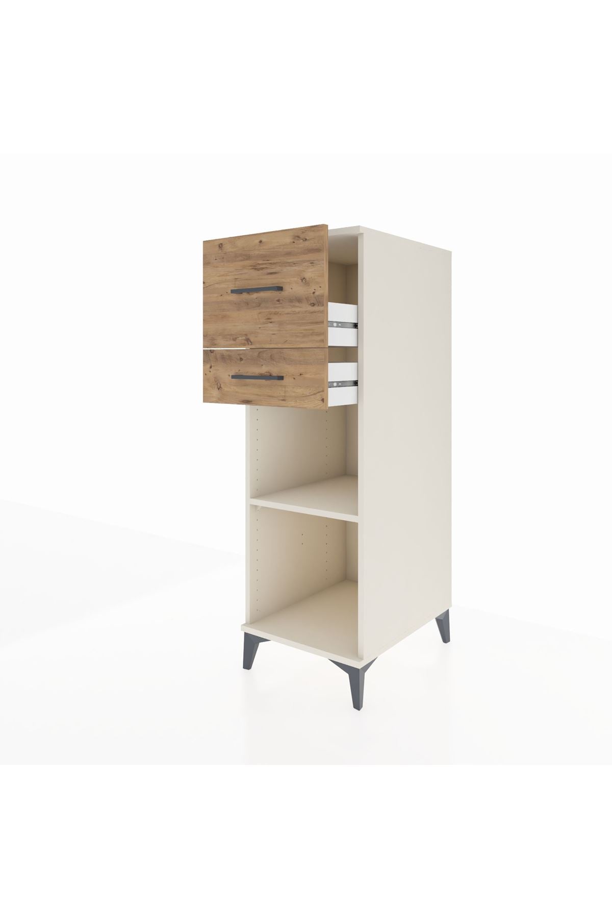 Kronos Dolap Tek Raflı 2 Çekmeceli 44x59x134 - S82M089V3C