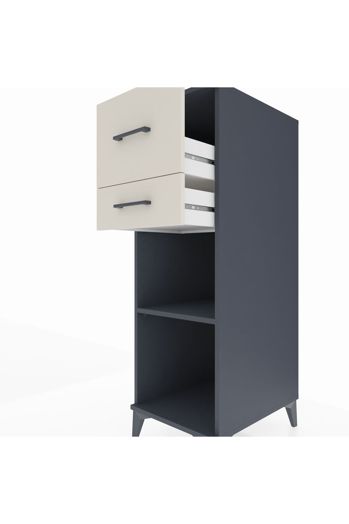 Kronos Dolap Tek Raflı 2 Çekmeceli 44x59x134 - S82M089V4C