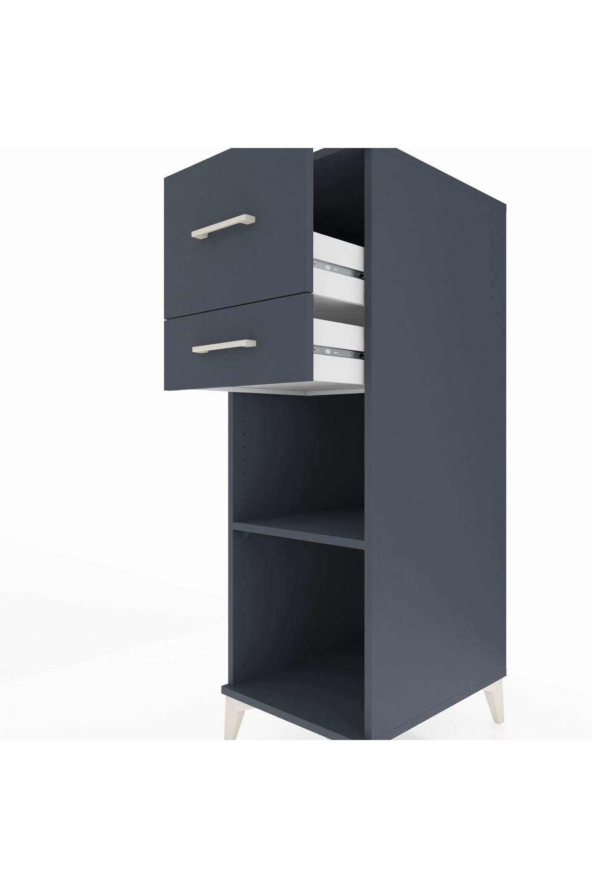Kronos Dolap Tek Raflı 2 Çekmeceli 44x59x134 - S82M089V5C