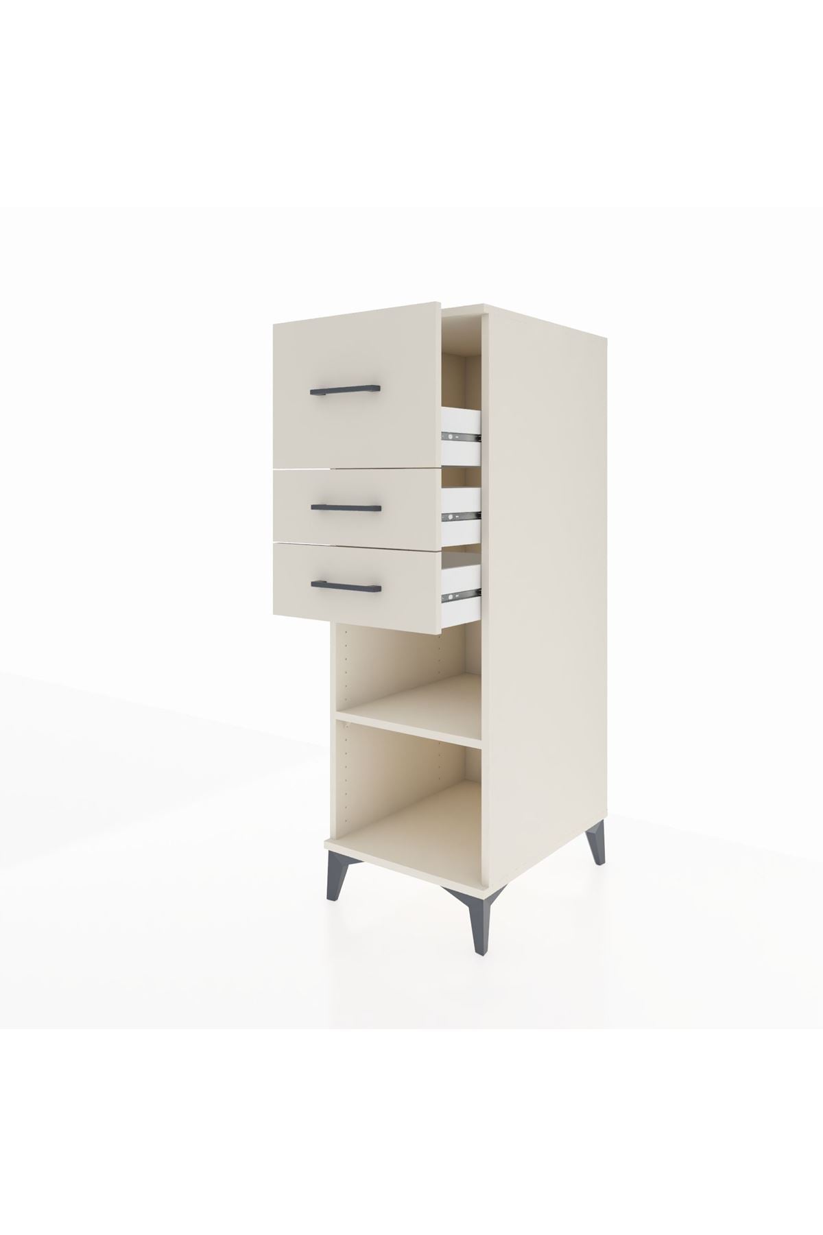 Kronos Dolap Tek Raflı 3 Çekmeceli 44x59x134 - S82M090V1C