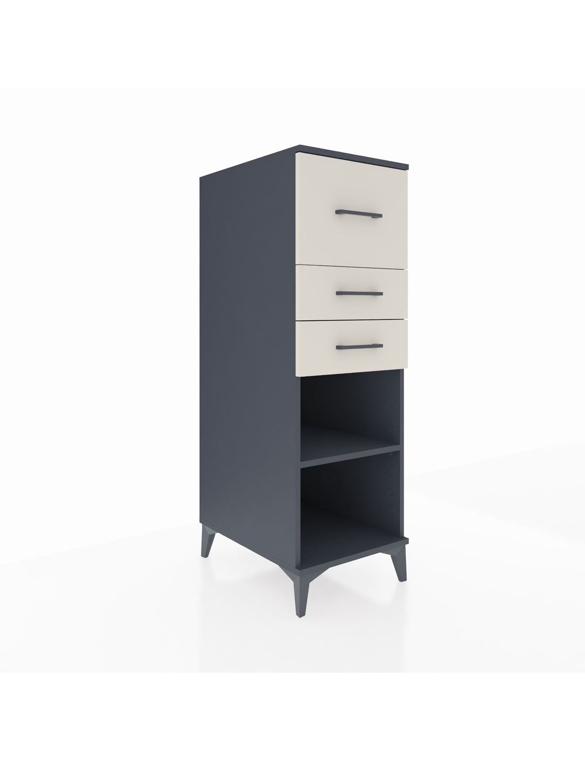 Kronos Dolap Tek Raflı 3 Çekmeceli 44x59x134 - S82M090V4C