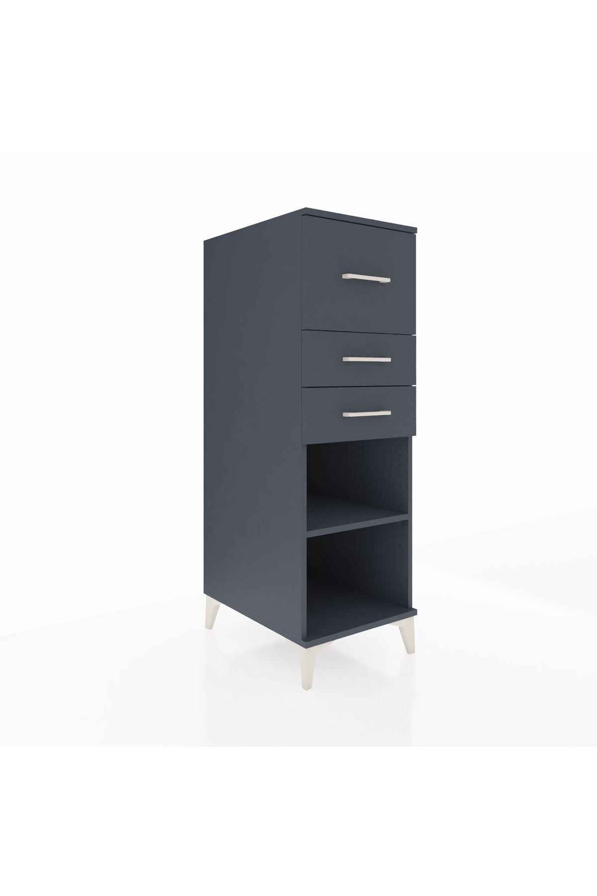 Kronos Dolap Tek Raflı 3 Çekmeceli 44x59x134 - S82M090V5C