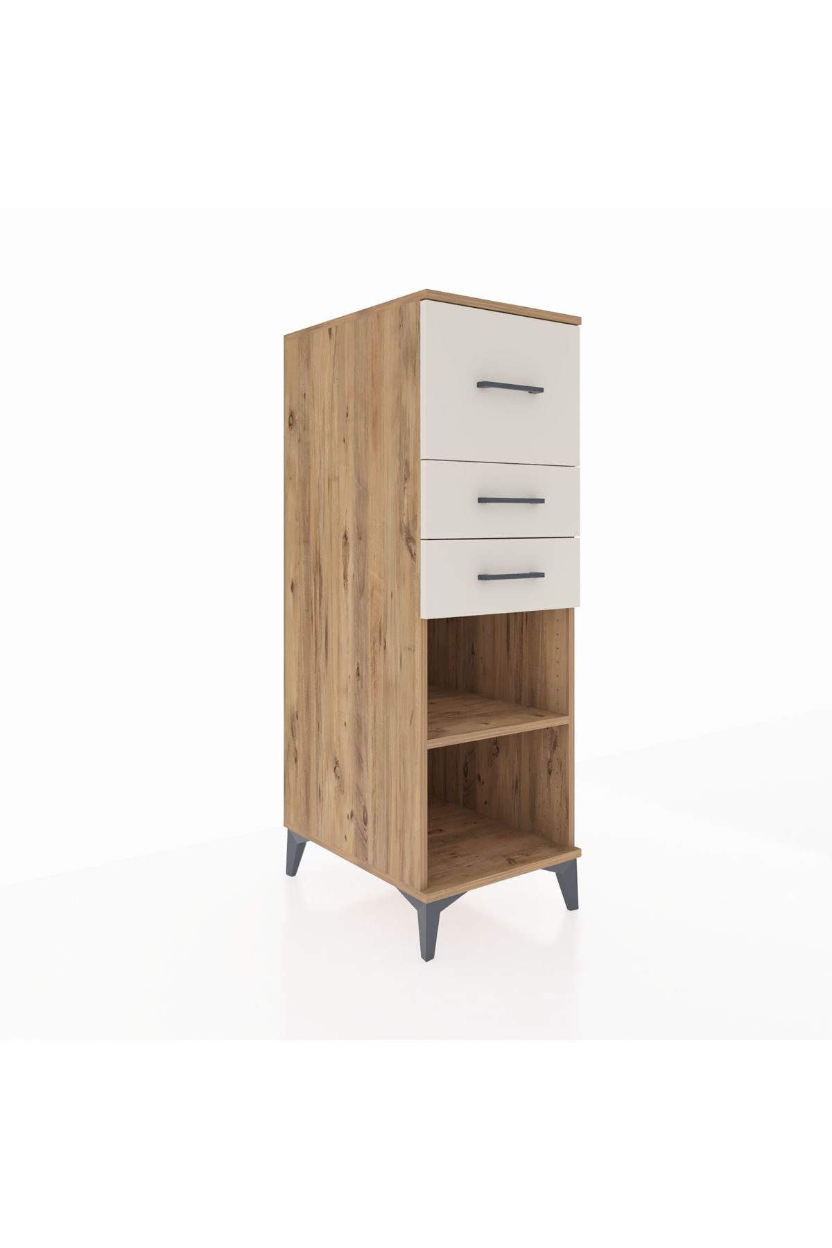 Kronos Dolap Tek Raflı 3 Çekmeceli 44x59x134 - S82M090V7C