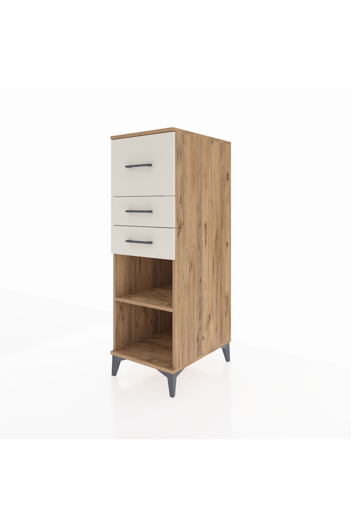 Kronos Dolap Tek Raflı 3 Çekmeceli 44x59x134 - S82M090V7C