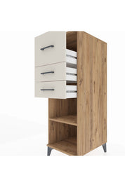 Kronos Dolap Tek Raflı 3 Çekmeceli 44x59x134 - S82M090V7C