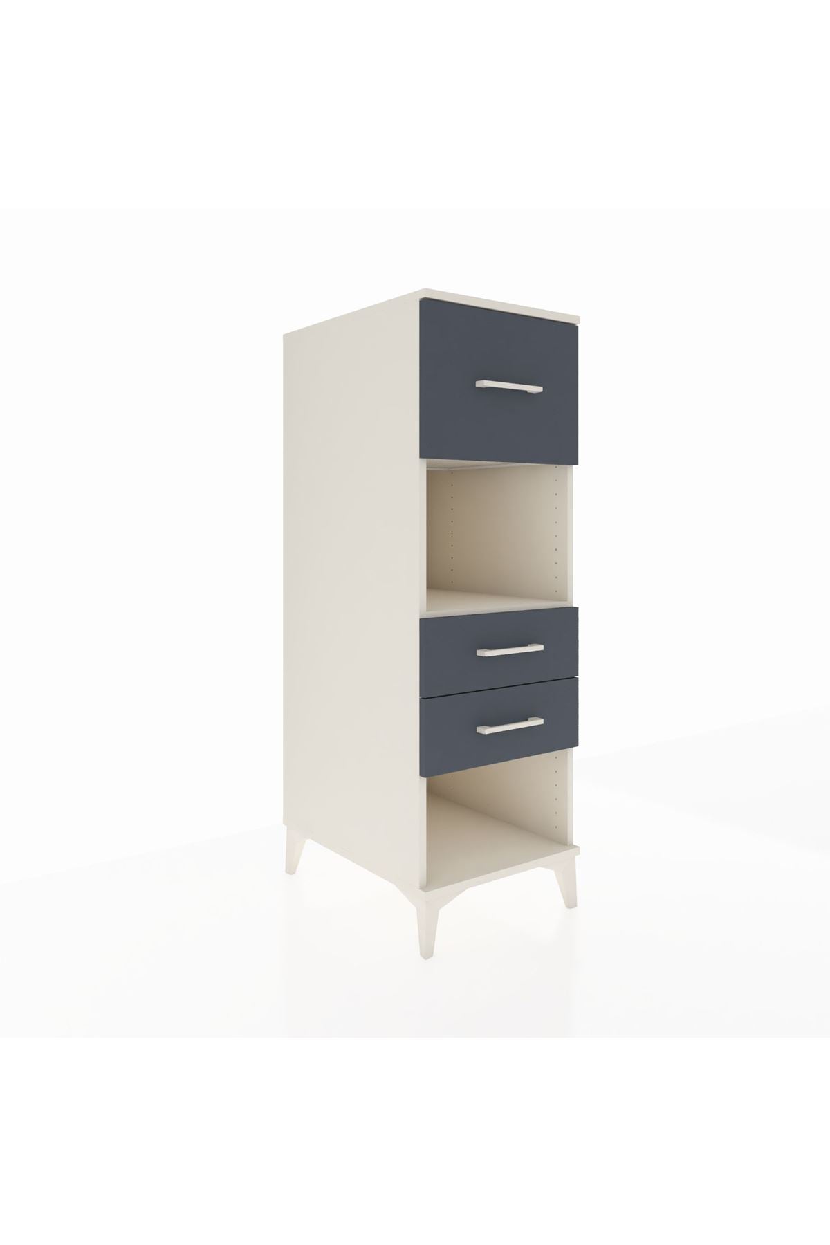 Kronos Dolap Tek Raflı 3 Çekmeceli 44x59x134 - S82M091V2C